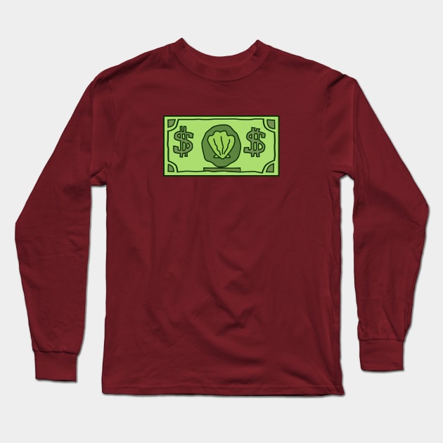 Mr. Krabs' one millionth dollar Long Sleeve T-Shirt by tamir2503